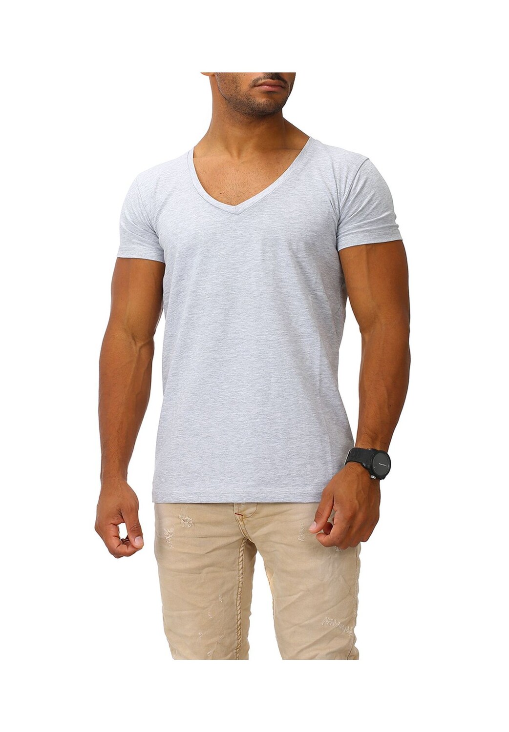 Футболка с глубоким V-образным вырезом JOE FRANKS, цвет Grey Melange
Футболка с глубоким V-образным вырезом JOE FRANKS, цвет Grey Melange