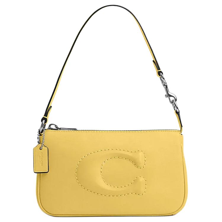 COACH Нолитская кожаная сумка через плечо малая женская SV и маргаритковый желтый
COACH Нолитская кожаная сумка через плечо малая женская SV и маргаритковый желтый