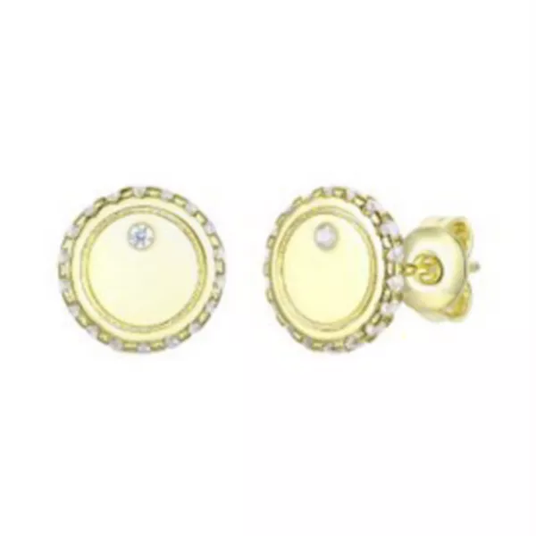 Серьги-Гвоздики с покрытием из желтого золота 14 карат и паве из кубических цирконий Rachel Glauber, gold
Серьги-Гвоздики с покрытием из желтого золота 14 карат и паве из кубических цирконий Rachel Glauber, gold