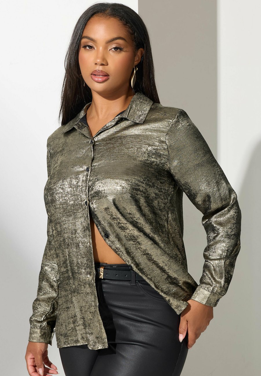 Блуза Yours Clothing Button-down blouse, Gold/Gold-Coloured
Блуза Yours Clothing Button-down blouse, Gold/Gold-Coloured