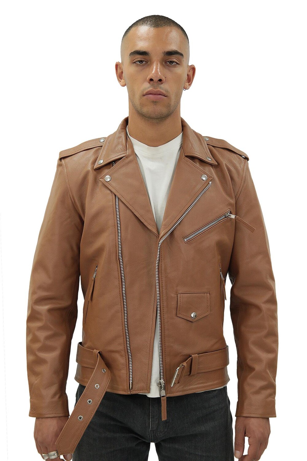 Куртка brando из воловьей кожи для венеции Infinity Leather, коричневый 
Куртка brando из воловьей кожи для венеции Infinity Leather, коричневый