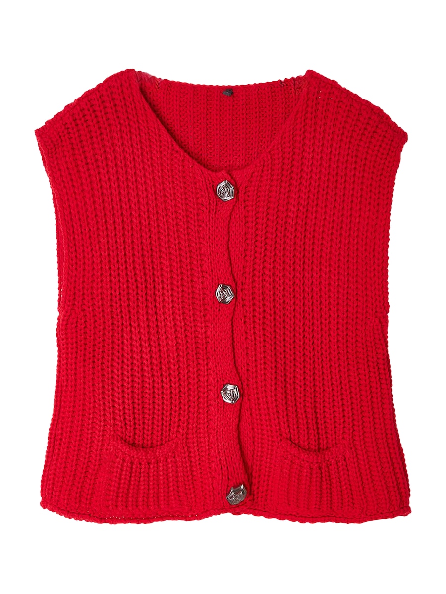 Вязаный жилет Trendyol, красный
Вязаный жилет Trendyol, красный