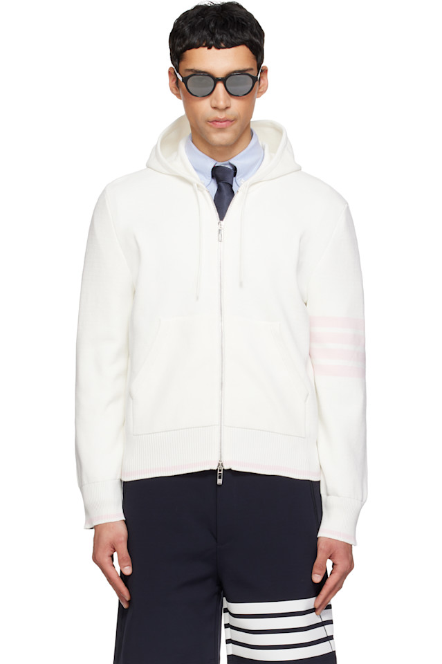 Толстовка Off- Milano с застежкой-молнией Thom Browne, белый
Толстовка Off- Milano с застежкой-молнией Thom Browne, белый