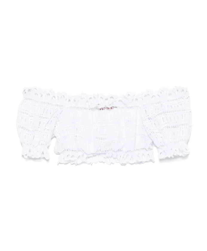 Белый топ идеально облегающего кроя. Ermanno Scervino, белый
Белый топ идеально облегающего кроя. Ermanno Scervino, белый