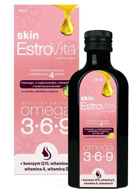 Estrovita Skin Cytryna Płyn жирные кислоты омега 3-6-9, 150 ml
Estrovita Skin Cytryna Płyn жирные кислоты омега 3-6-9, 150 ml