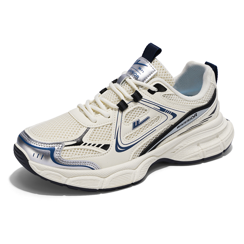 WARRIOR Низкие массивные кроссовки мужские бежево-темно-синие
WARRIOR Низкие массивные кроссовки мужские бежево-темно-синие