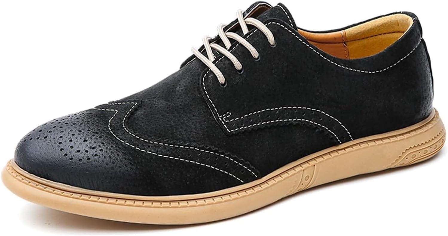 Мужские оксфорды из замши с низким каблуком, модные классические туфли с круглым носком, шнуровкой и крыловидными вставками, деловые кожаные дерби, повседневные, удобные, формальные, для работы и свадеб для мужчин Generic, черный
Мужские оксфорды из замши с низким каблуком, модные классические туфли с круглым носком, шнуровкой и крыловидными вставками, деловые кожаные дерби, повседневные, удобные, формальные, для работы и свадеб для мужчин Generic, черный