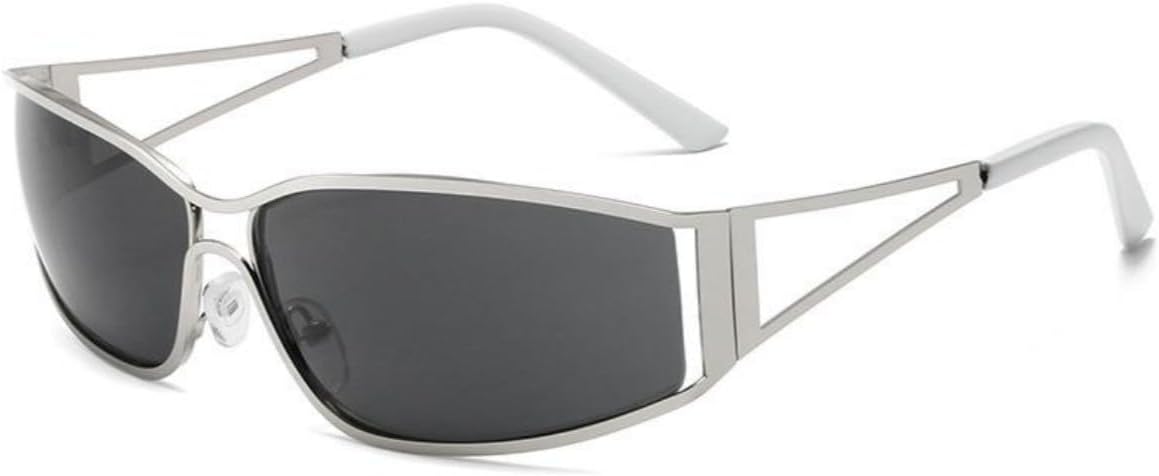 Солнцезащитные очки Y2K для женщин и мужчин. Эстетика 2000-х. Аксессуары для образа в стиле 2000-х. Овальные очки Y2K в металлической оправе. Очки с обтекаемой формой BAWUYI, Silver Frame/Black Lens
Солнцезащитные очки Y2K для женщин и мужчин. Эстетика 2000-х. Аксессуары для образа в стиле 2000-х. Овальные очки Y2K в металлической оправе. Очки с обтекаемой формой BAWUYI, Silver Frame/Black Lens