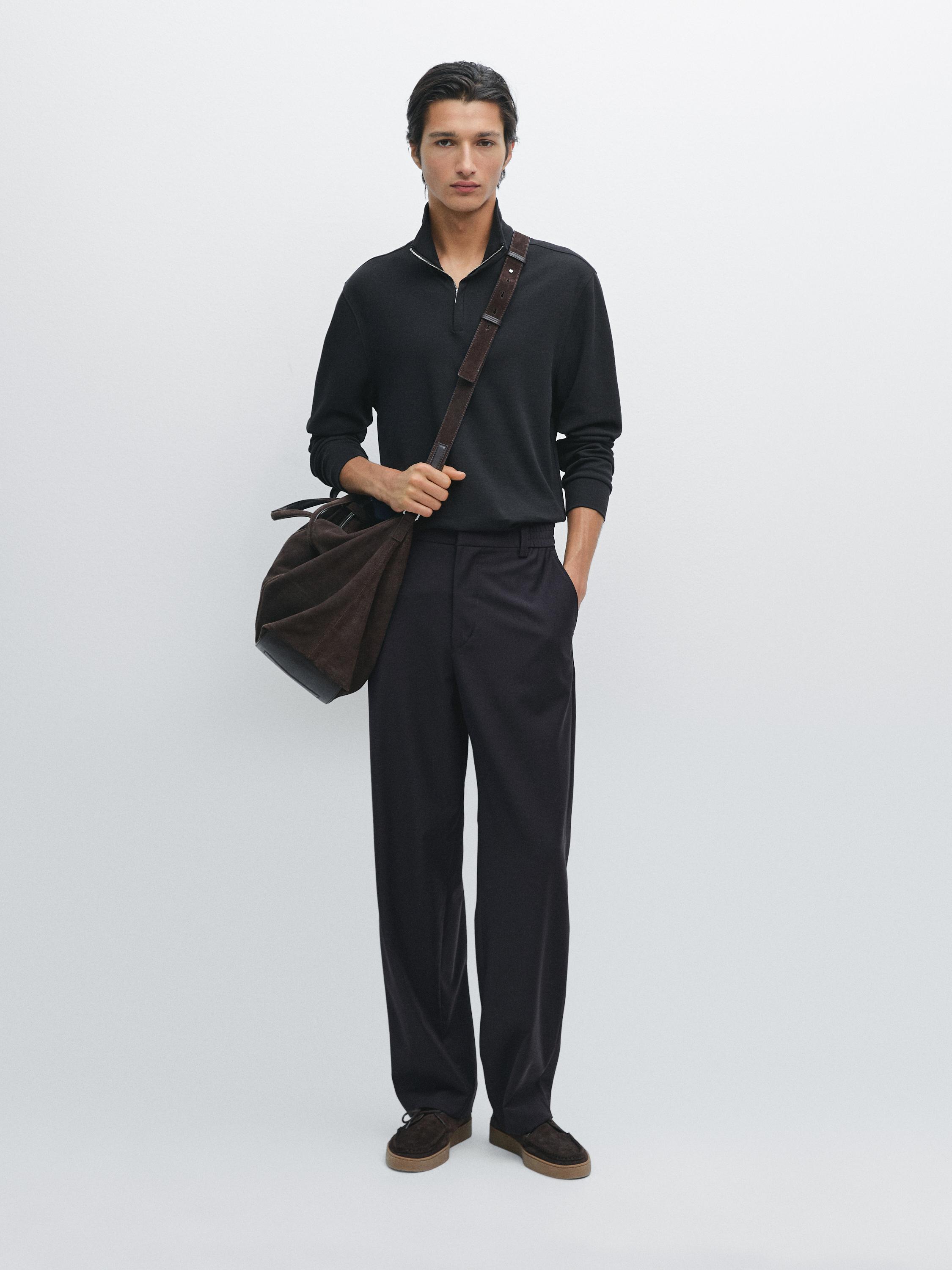 Рубашка-Поло с высоким воротом на молнии Massimo Dutti, темно-синий
Рубашка-Поло с высоким воротом на молнии Massimo Dutti, темно-синий