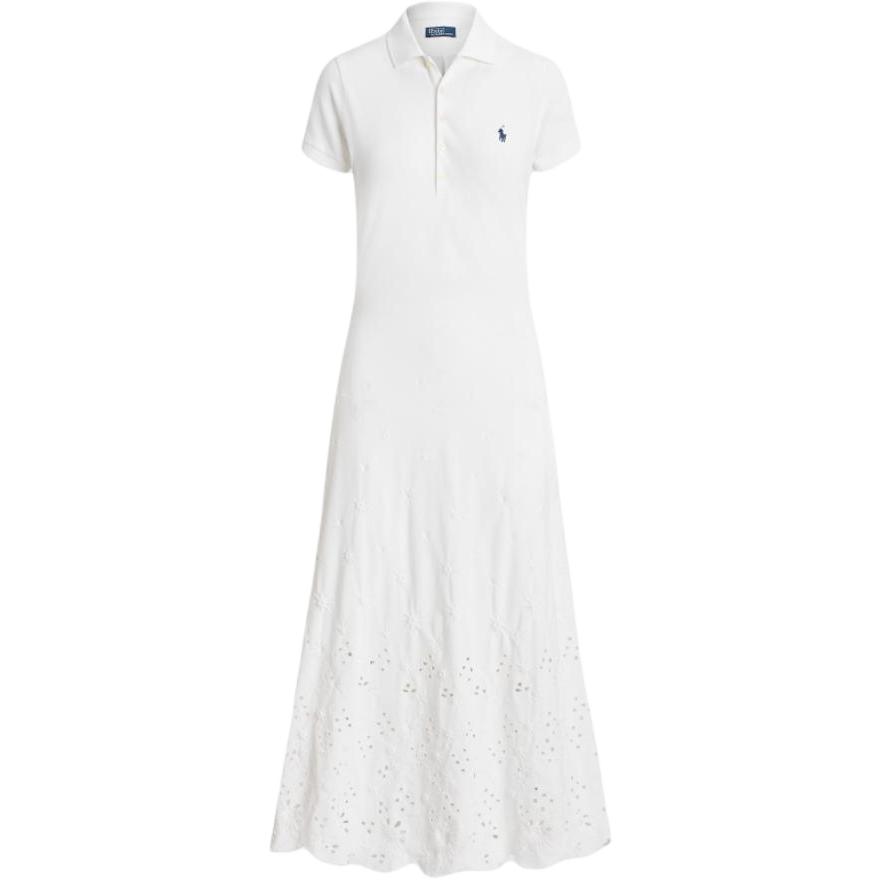 Polo Ralph Lauren Женское белое платье с коротким рукавом SS24
Polo Ralph Lauren Женское белое платье с коротким рукавом SS24
