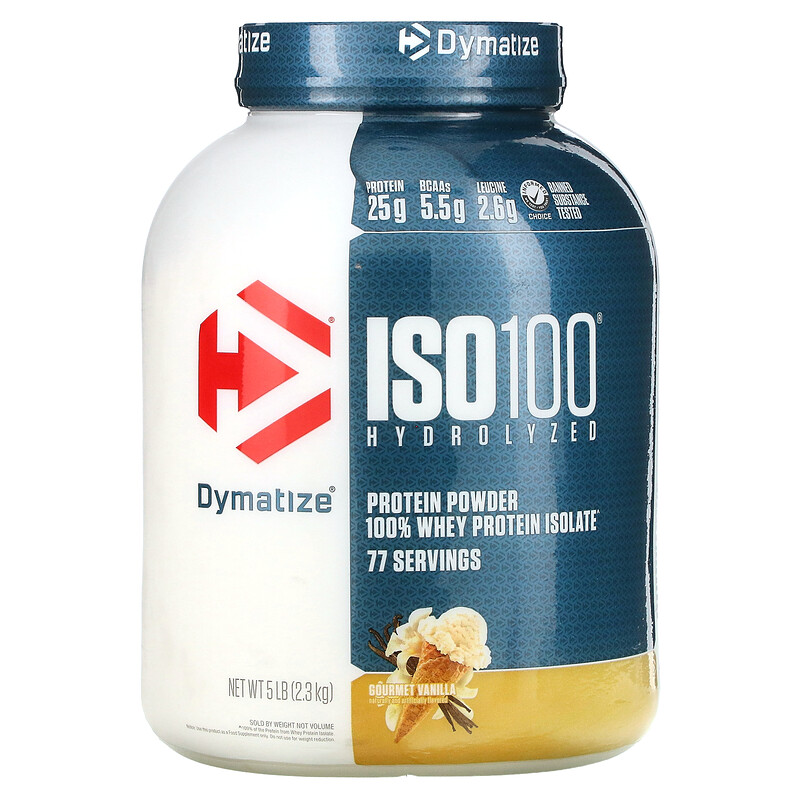 Dymatize, ISO100 гидролизат, 100%-ный изолят сывороточного протеина, изысканная ваниль, 5 фунтов (2,3 кг)
Dymatize, ISO100 гидролизат, 100%-ный изолят сывороточного протеина, изысканная ваниль, 5 фунтов (2,3 кг)