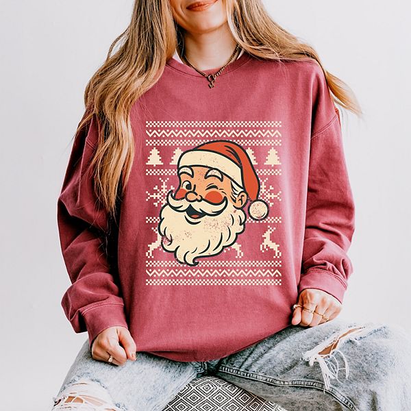 Свитшот женский легкий garment dyed с лицом Санты Simply Sage Market, Crimson, Зеленый, Свитшот женский легкий garment dyed с лицом Санты Simply Sage Market, Crimson
Свитшот женский легкий garment dyed с лицом Санты Simply Sage Market, Crimson, Зеленый, Свитшот женский легкий garment dyed с лицом Санты Simply Sage Market, Crimson