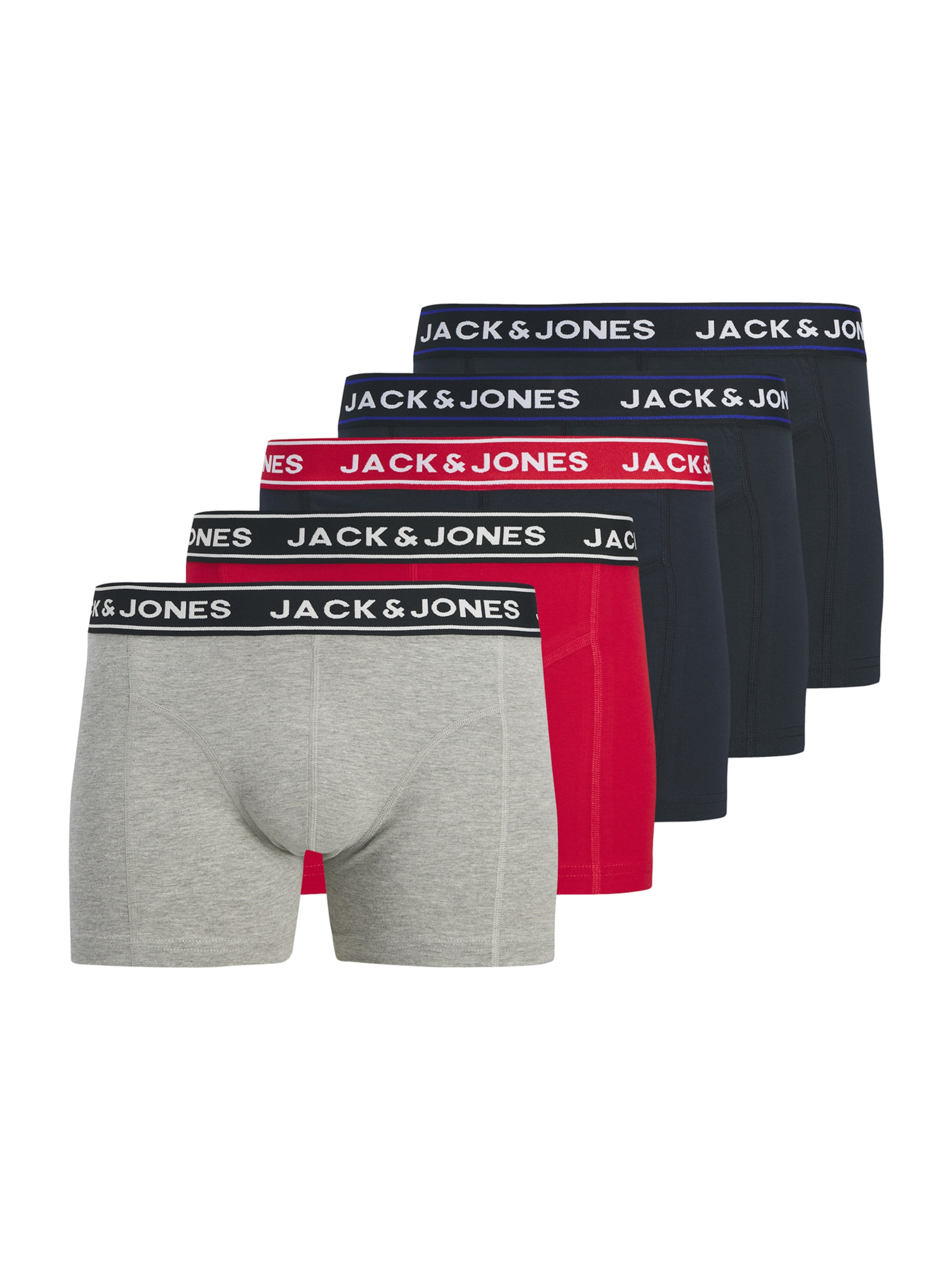 Jack & Jones Plus Боксеры 'JACHector' в цветах Night Blue, Mottled Grey, Bright Red
Jack & Jones Plus Боксеры 'JACHector' в цветах Night Blue, Mottled Grey, Bright Red