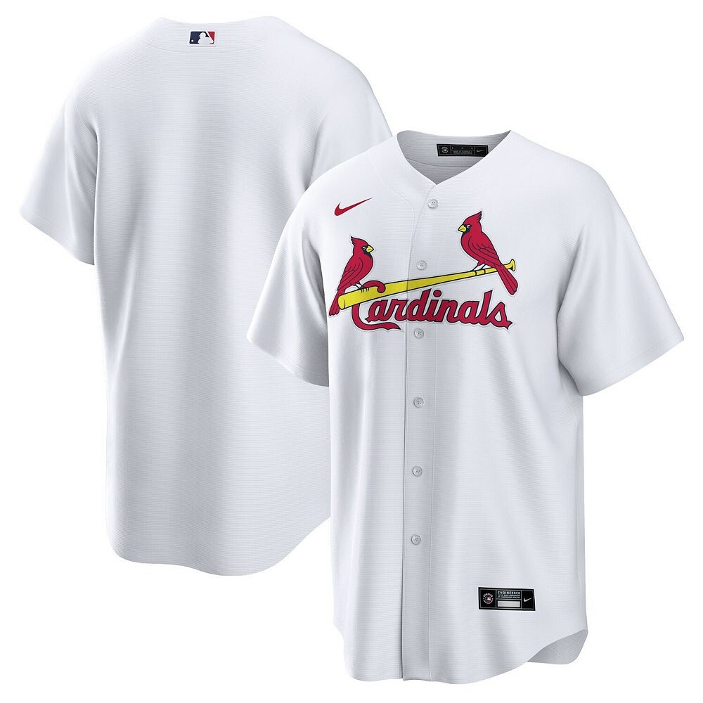 Мужская белая домашняя майка Nike St. Louis Cardinals Team Replica Team, цвет Crd White
Мужская белая домашняя майка Nike St. Louis Cardinals Team Replica Team, цвет Crd White
