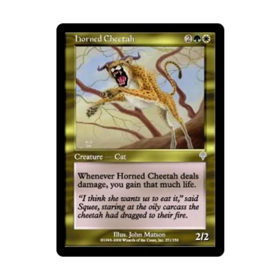 CCG Рогатый гепард (U), MTG - Invasion
CCG Рогатый гепард (U), MTG - Invasion