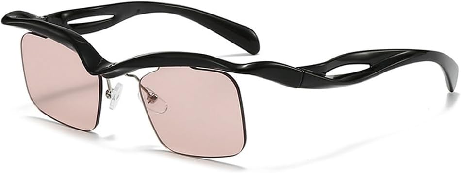 Солнцезащитные очки прямоугольной формы без оправы для женщин и мужчин, винтажные, в стиле панк, с маленькой оправой, модные солнцезащитные очки для мужчин WNCKSQ, C3blackbrown
Солнцезащитные очки прямоугольной формы без оправы для женщин и мужчин, винтажные, в стиле панк, с маленькой оправой, модные солнцезащитные очки для мужчин WNCKSQ, C3blackbrown