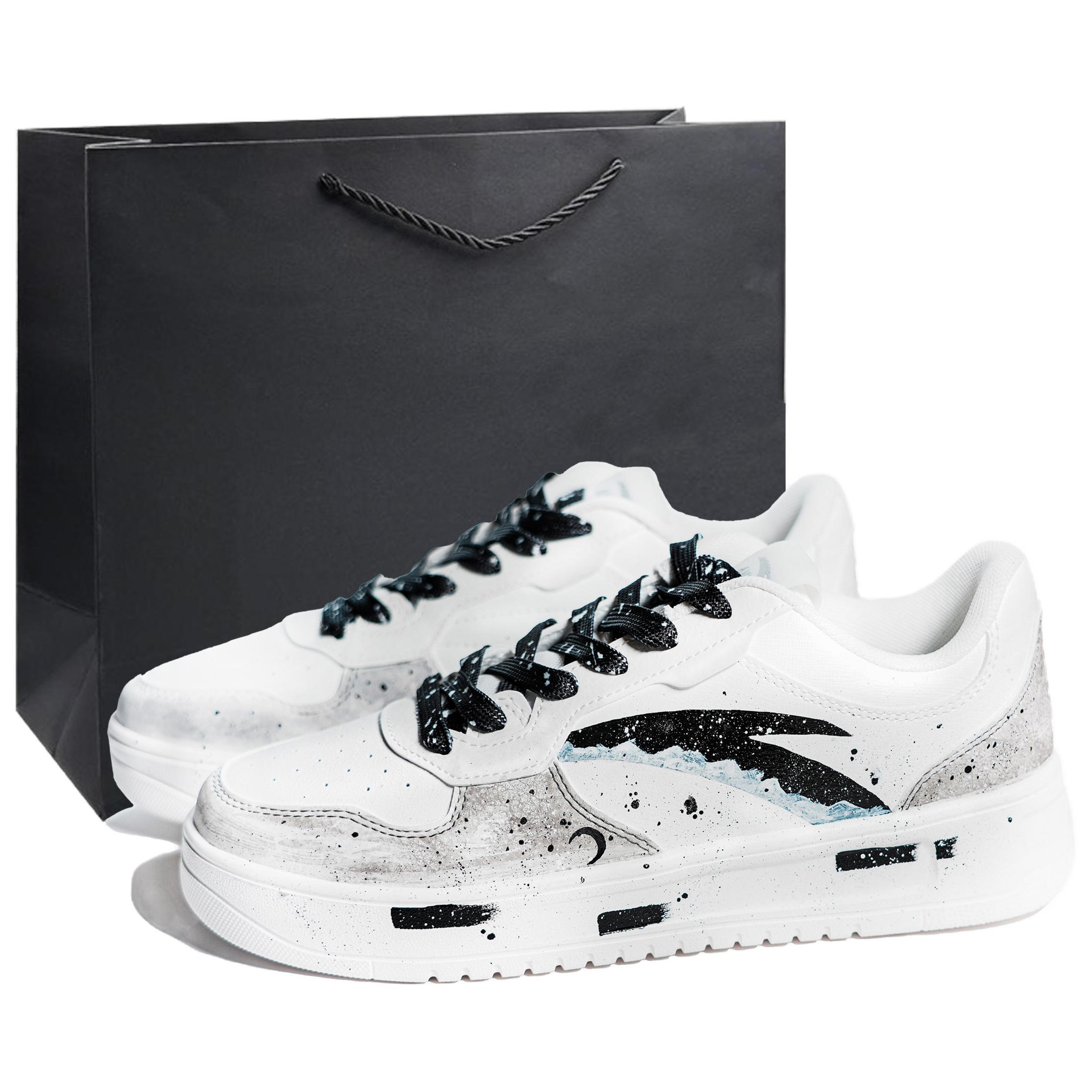 ANTA Комфортные, износостойкие, легкие, нескользящие, низкие, мужские белые кроссовки
ANTA Комфортные, износостойкие, легкие, нескользящие, низкие, мужские белые кроссовки