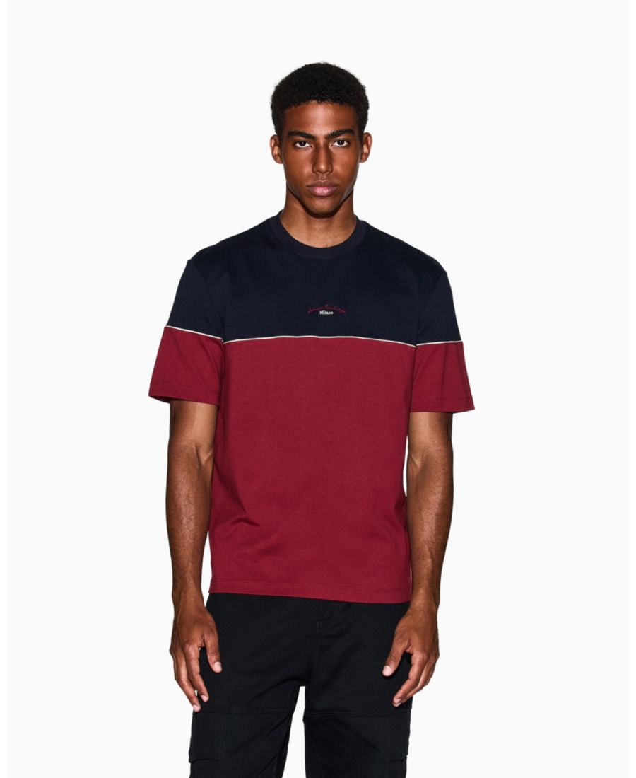 Мужская футболка с вышитым логотипом в стиле колор-блок A|X Armani Exchange, Deep Navy Pomegranate, Красный, Мужская футболка с вышитым логотипом в стиле колор-блок A|X Armani Exchange, Deep Navy Pomegranate
Мужская футболка с вышитым логотипом в стиле колор-блок A|X Armani Exchange, Deep Navy Pomegranate, Красный, Мужская футболка с вышитым логотипом в стиле колор-блок A|X Armani Exchange, Deep Navy Pomegranate