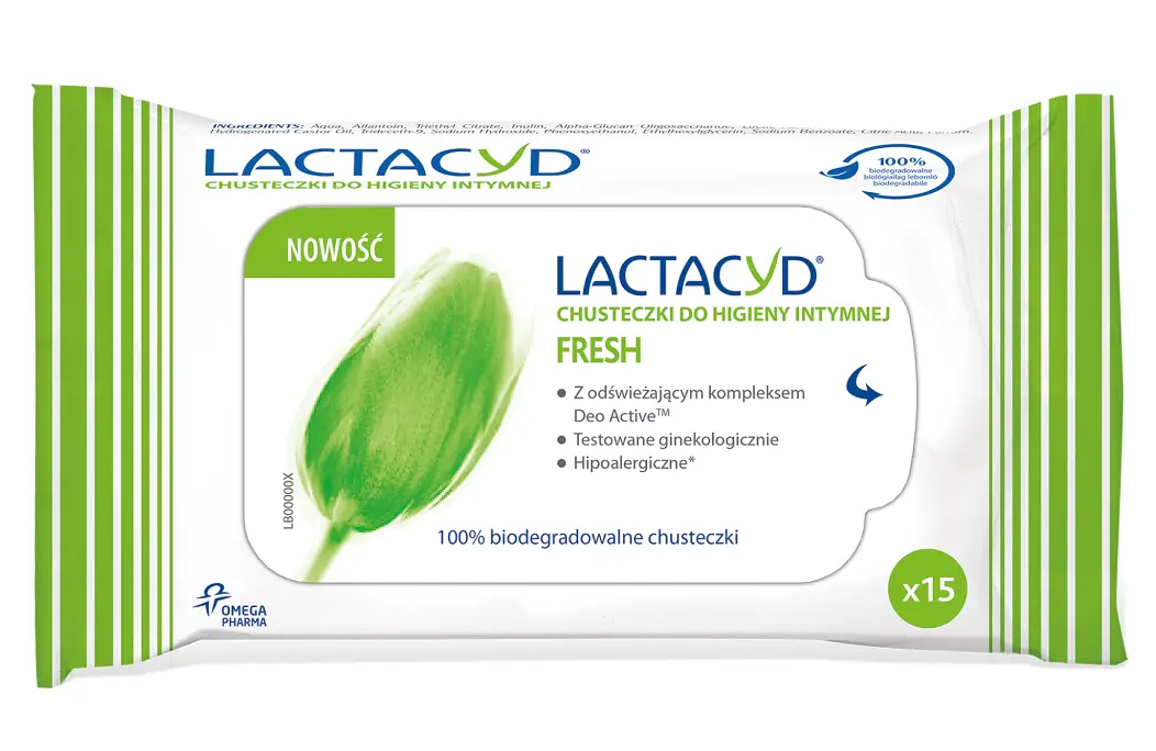 Lactacyd Fresh салфетки для интимной гигиены, 15 шт.
Lactacyd Fresh салфетки для интимной гигиены, 15 шт.