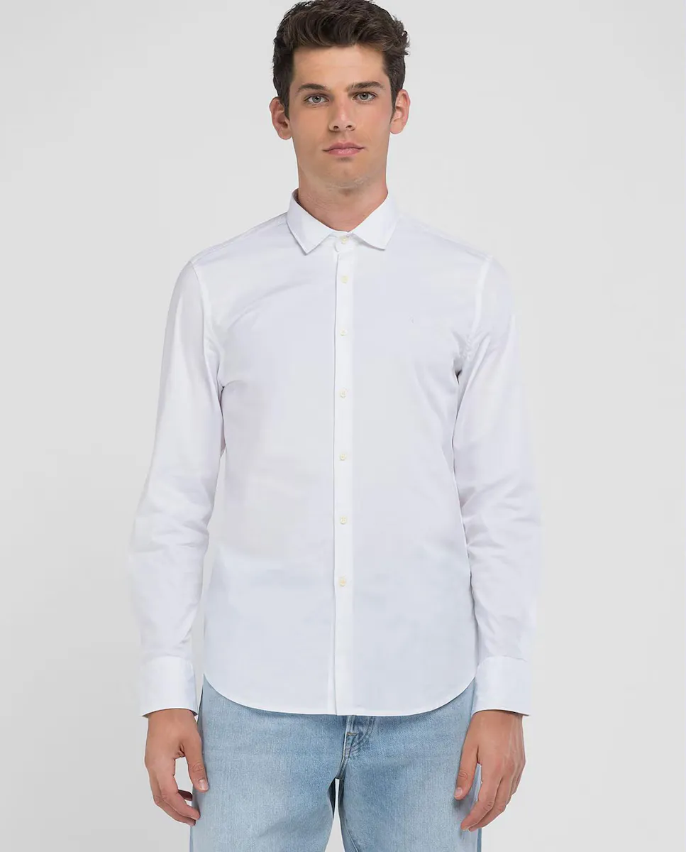 Мужская рубашка с длинным рукавом Replay, белый
Мужская рубашка с длинным рукавом Replay, белый