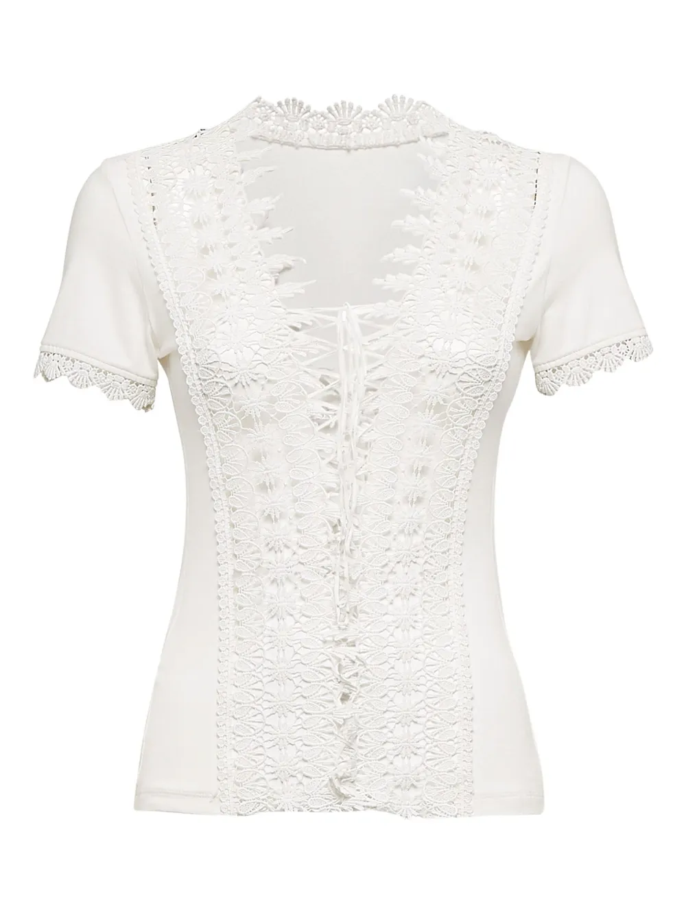 Топ с кружевной отделкой Philipp Plein, белый
Топ с кружевной отделкой Philipp Plein, белый