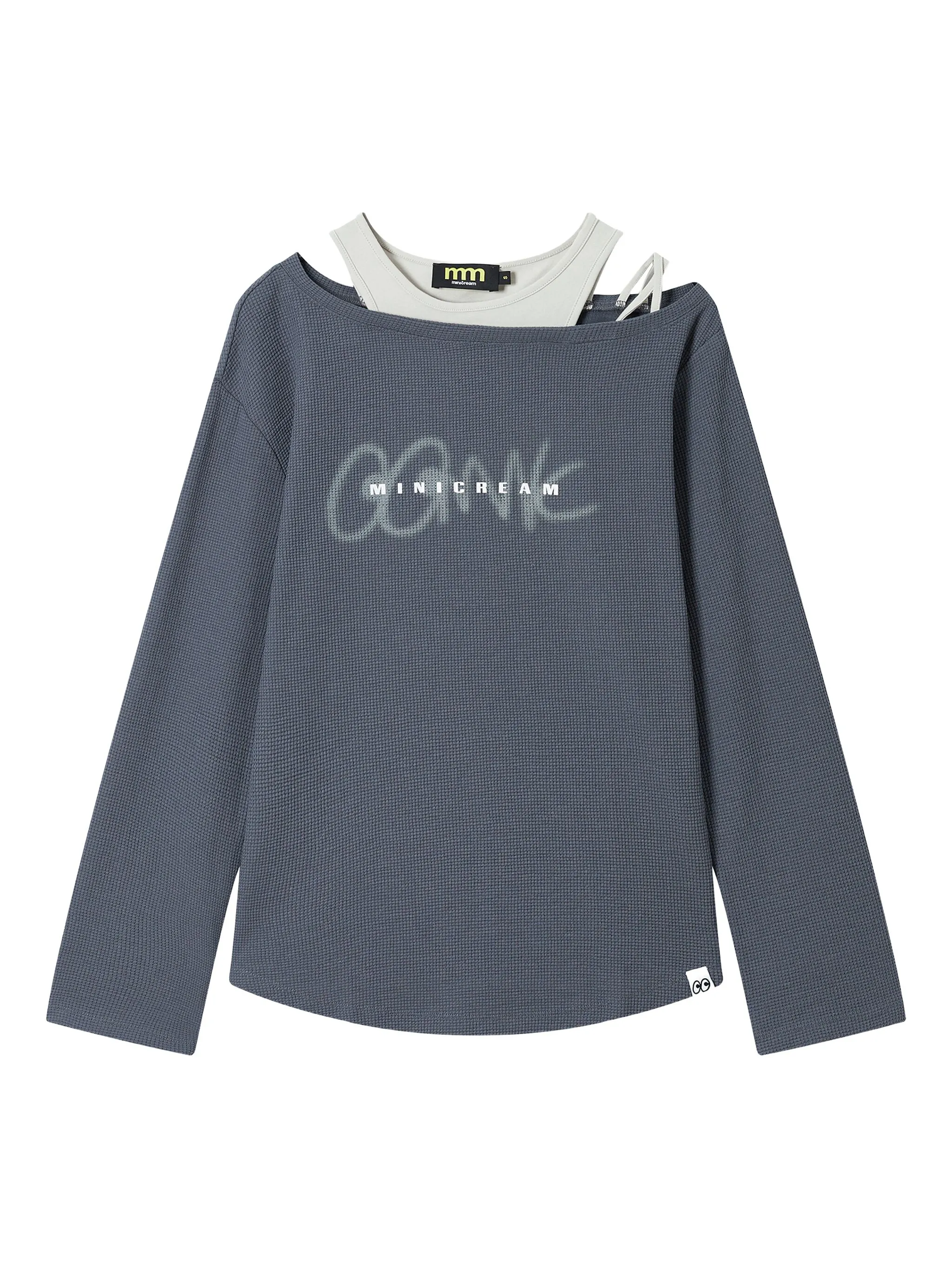 Фактурный топ с открытыми плечами Mini Cream, серый
Фактурный топ с открытыми плечами Mini Cream, серый