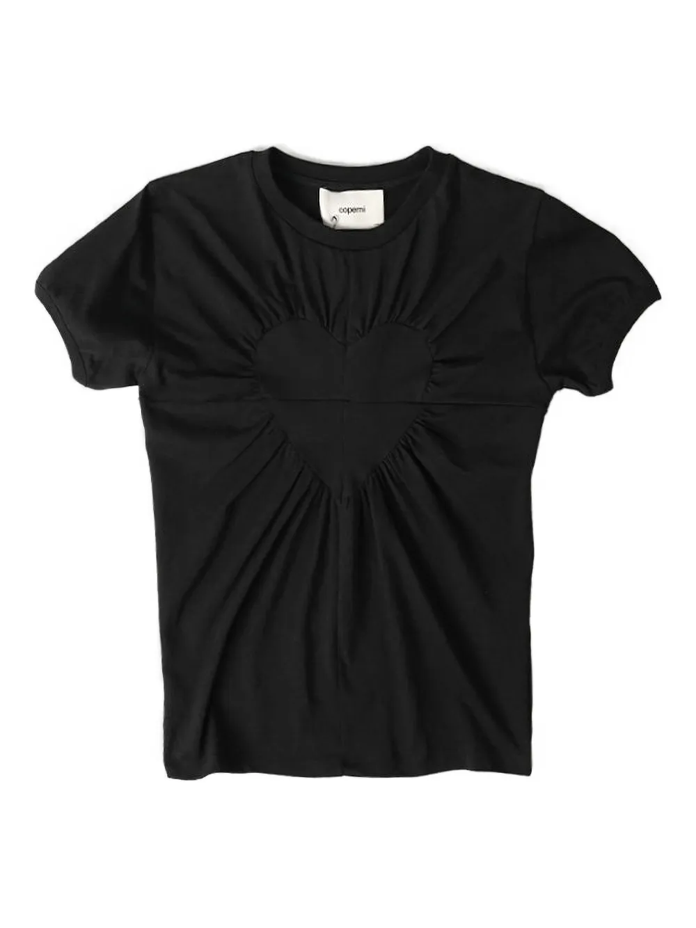 Футболка с присборенной отделкой в форме сердца COPERNI, черный
Футболка с присборенной отделкой в форме сердца COPERNI, черный