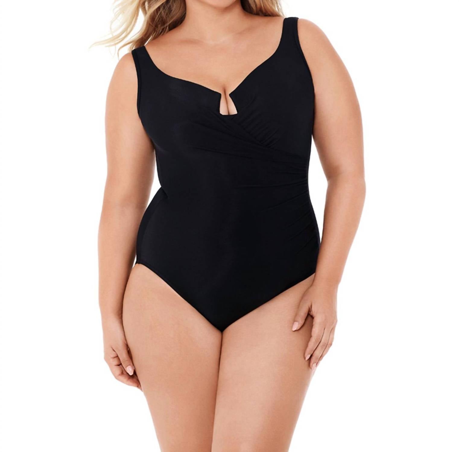 Купальник Plus Size Escape с чашечками на косточках в черном цвете Miraclesuit
Купальник Plus Size Escape с чашечками на косточках в черном цвете Miraclesuit