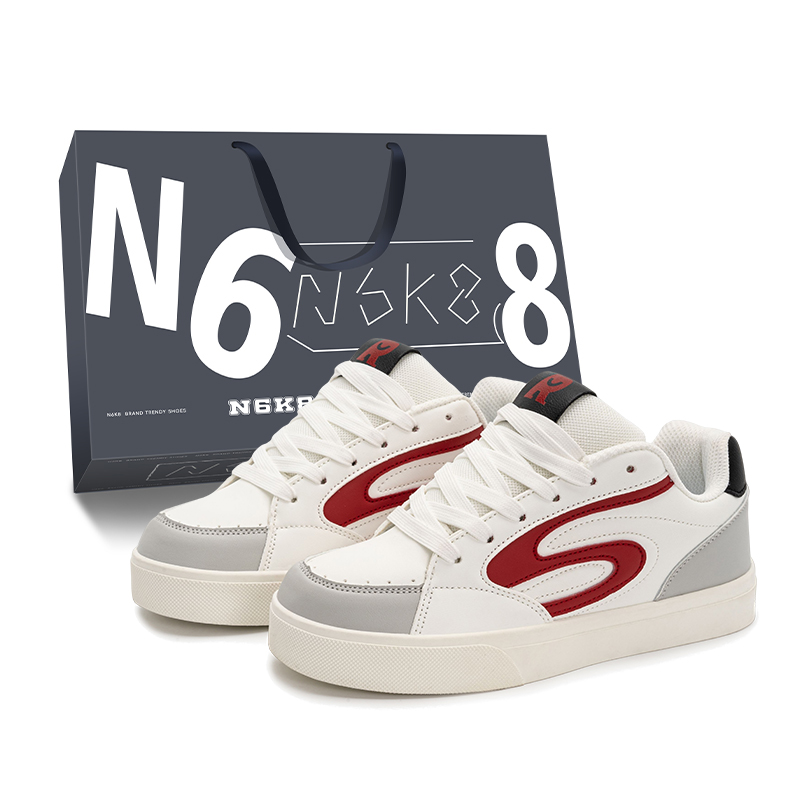 N6K8 Скользоустойчивые легкие дышащие низкие кеды унисекс бело-красные, цвет White Red
N6K8 Скользоустойчивые легкие дышащие низкие кеды унисекс бело-красные, цвет White Red