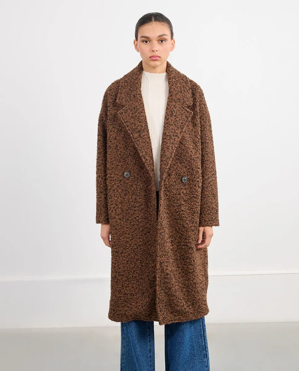 Женское длинное пальто с лацканами из овечьей шерсти Lili Sidonio, коричневый
Женское длинное пальто с лацканами из овечьей шерсти Lili Sidonio, коричневый