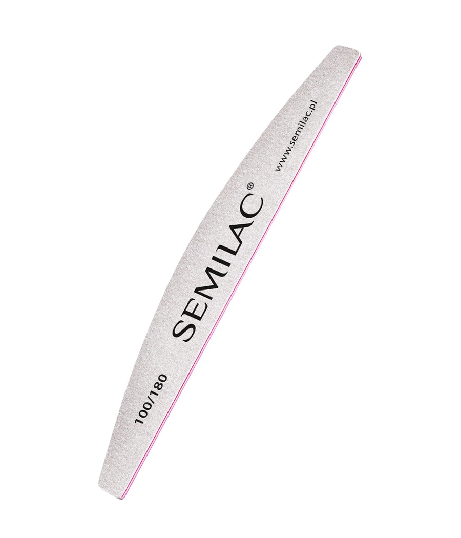 Пилочка для ногтей Semilac Nail File Halfmoon 100/180, 1 шт.
Пилочка для ногтей Semilac Nail File Halfmoon 100/180, 1 шт.