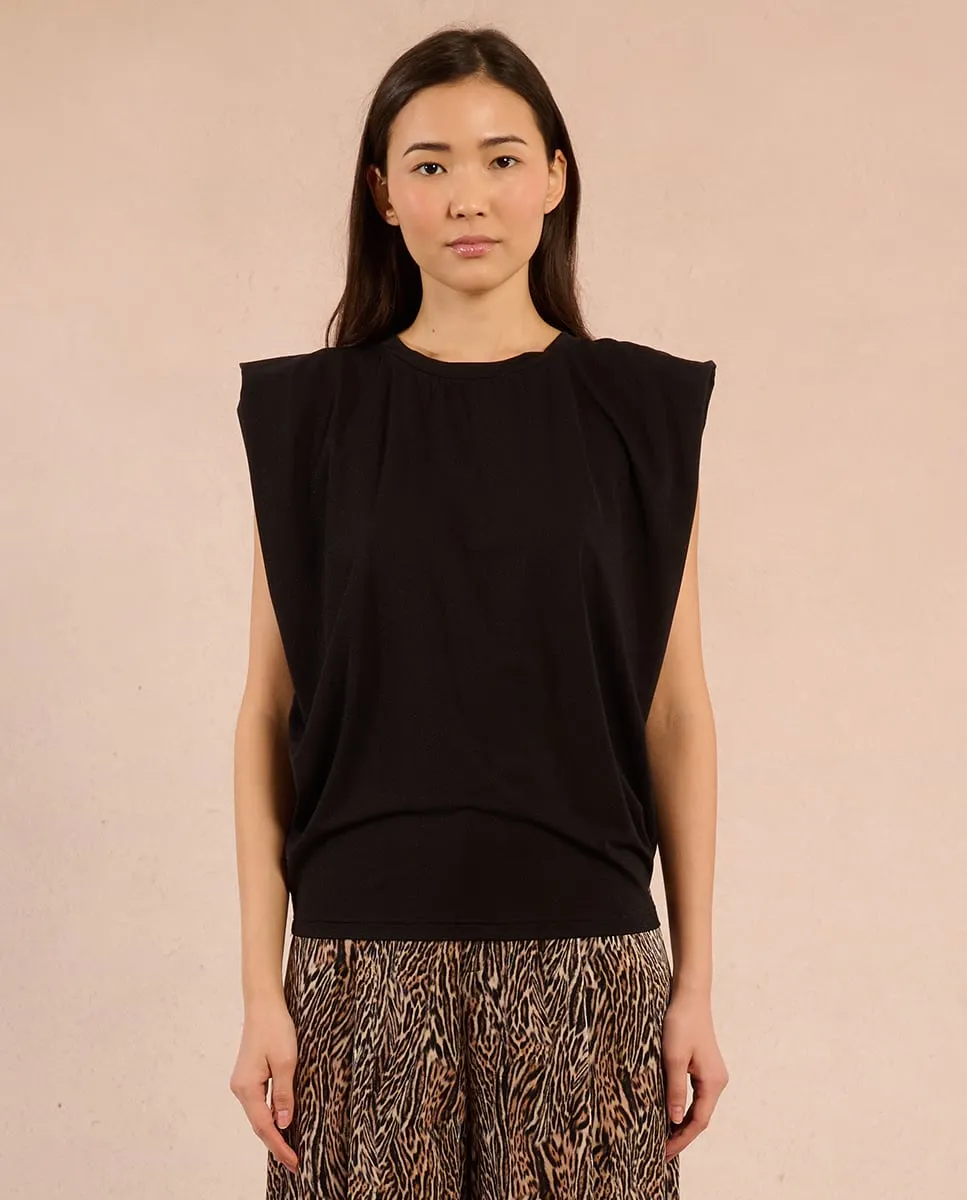 Женская майка без рукавов с деталями на плечах Molly Bracken, черный
Женская майка без рукавов с деталями на плечах Molly Bracken, черный