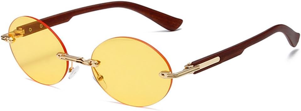 Популярные модные овальные солнцезащитные очки для женщин в стиле ретро, без оправы, с прозрачными линзами с градиентом цвета океана, защита от УФ-излучения UV400, для мужчин в стиле панк TKKTLLT, Golden Yellow
Популярные модные овальные солнцезащитные очки для женщин в стиле ретро, без оправы, с прозрачными линзами с градиентом цвета океана, защита от УФ-излучения UV400, для мужчин в стиле панк TKKTLLT, Golden Yellow