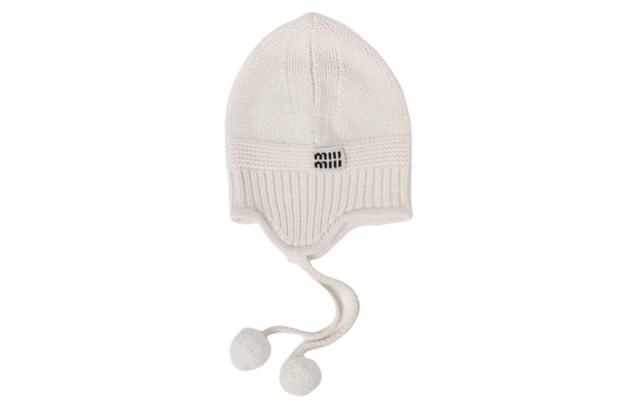 MIU MIU Шерстяная женская шапка белого цвета, White
MIU MIU Шерстяная женская шапка белого цвета, White