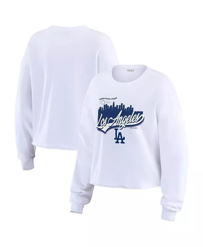 Женская белая футболка с длинным рукавом с надписью «Los Angeles Dodgers Domestic Postcard» WEAR by Erin Andrews
Женская белая футболка с длинным рукавом с надписью «Los Angeles Dodgers Domestic Postcard» WEAR by Erin Andrews