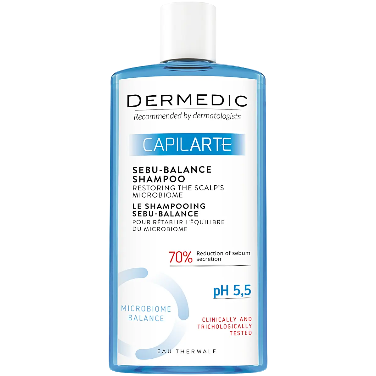 Шампунь восстанавливающий баланс микробиома кожи для чрезмерно жирных волос Dermedic Capilarte Sebu-Balance, 300 мл
Шампунь восстанавливающий баланс микробиома кожи для чрезмерно жирных волос Dermedic Capilarte Sebu-Balance, 300 мл