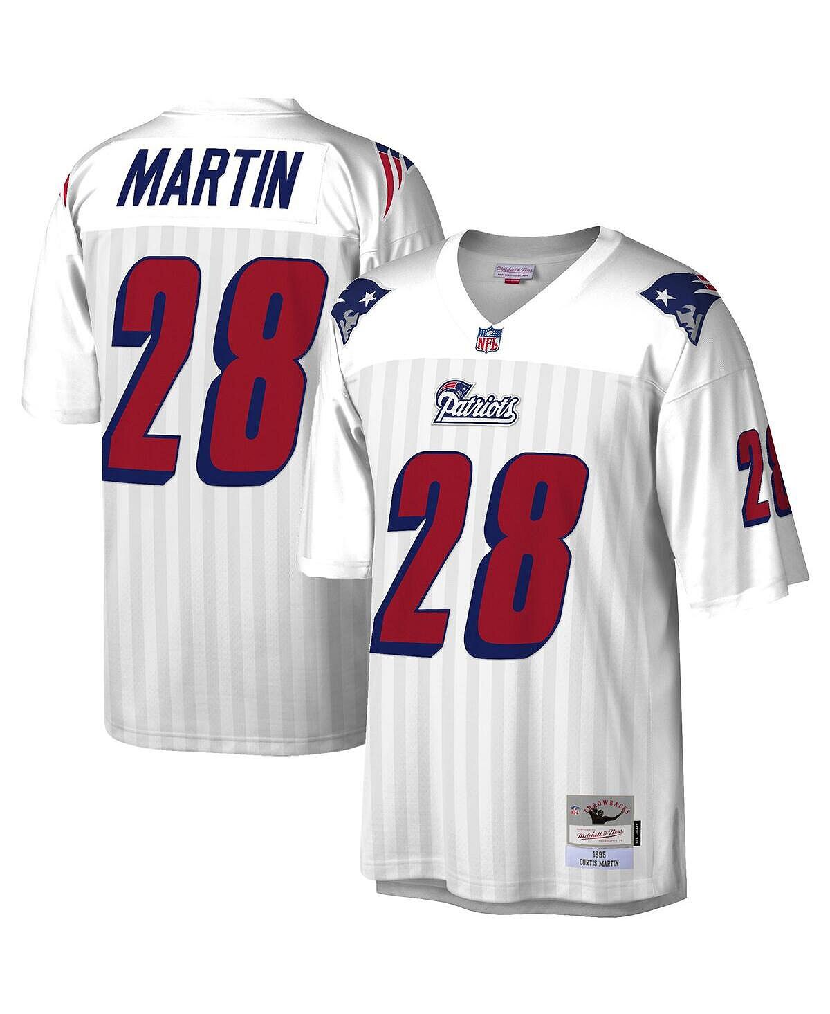 Мужская футболка Curtis Martin White New England Patriots 1995 Legacy Replica Mitchell & Ness 
Мужская футболка Curtis Martin White New England Patriots 1995 Legacy Replica Mitchell & Ness
