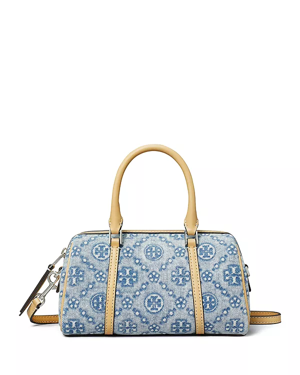 Миниатюрная сумка-бочка с монограммой. Tory Burch, синий
Миниатюрная сумка-бочка с монограммой. Tory Burch, синий