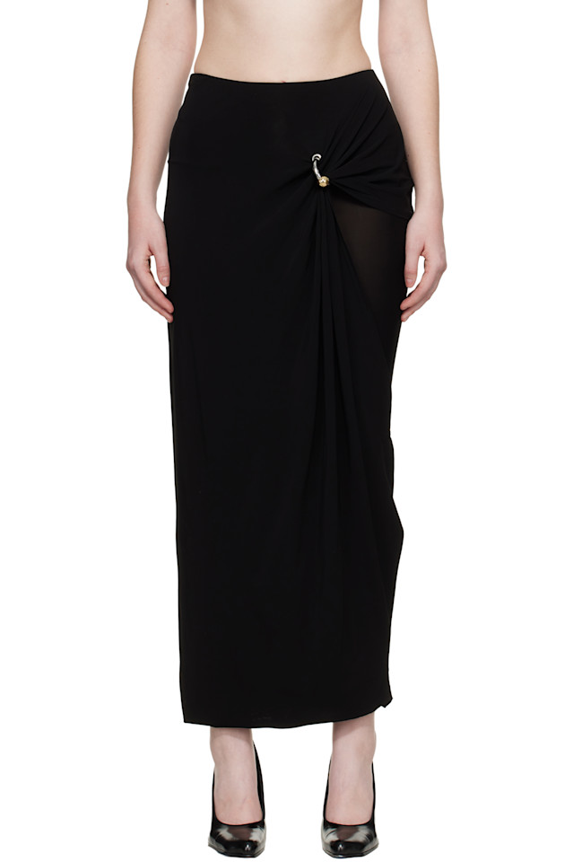 Jean Paul Gaultier Двухслойная макси-юбка «Gaultier piercing»
Jean Paul Gaultier Двухслойная макси-юбка «Gaultier piercing»