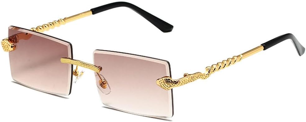 Солнцезащитные очки без оправы, прямоугольные, мужские и женские, модные, винтажные, с витой оправой в виде змеиных ножек, градиентные, женские, класса люкс HVTVTLA, Tea
Солнцезащитные очки без оправы, прямоугольные, мужские и женские, модные, винтажные, с витой оправой в виде змеиных ножек, градиентные, женские, класса люкс HVTVTLA, Tea