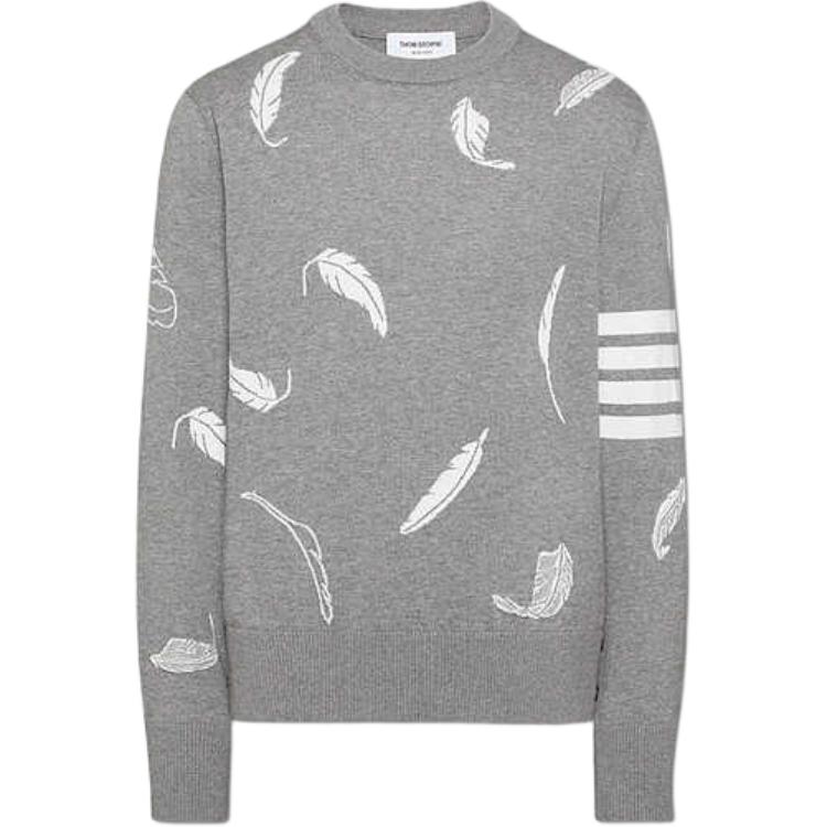 Свитер Cotton с интарсией Feather THOM BROWNE, светло-серый
Свитер Cotton с интарсией Feather THOM BROWNE, светло-серый