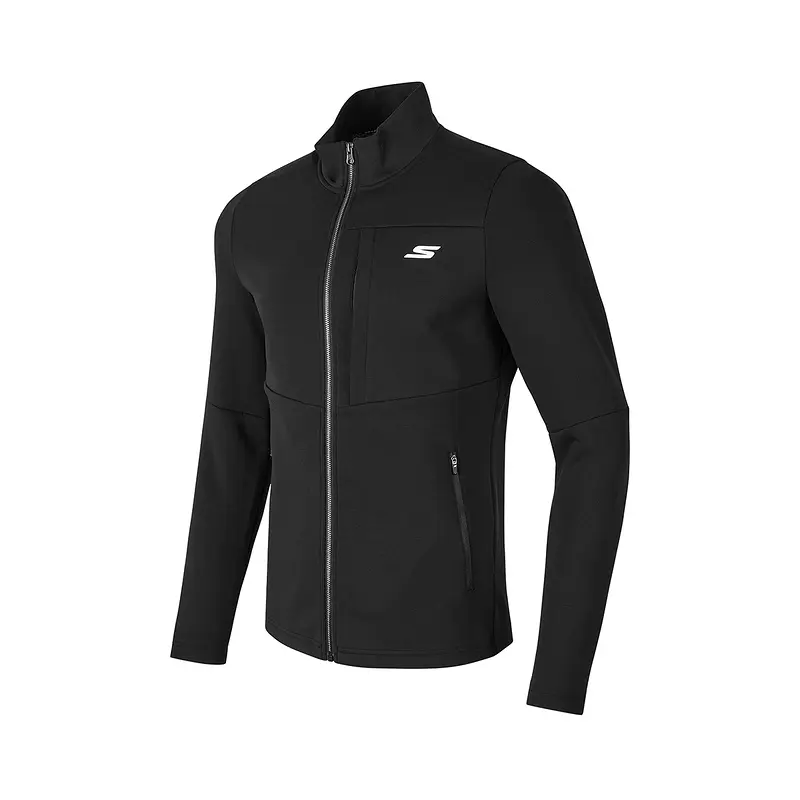 Skechers Мужская спортивная куртка угольно-черная, Carbon Black-0018
Skechers Мужская спортивная куртка угольно-черная, Carbon Black-0018