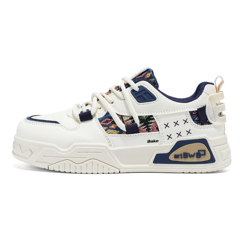 Противоскользящие амортизирующие низкие кроссовки для скейтбординга для мужчин BAKE, White Blue
Противоскользящие амортизирующие низкие кроссовки для скейтбординга для мужчин BAKE, White Blue