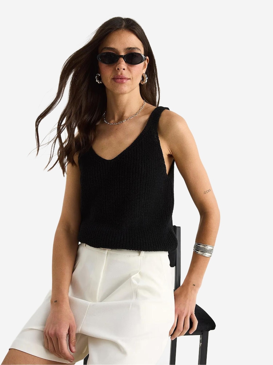 Вязаный топ Bianco Lucci, черный
Вязаный топ Bianco Lucci, черный