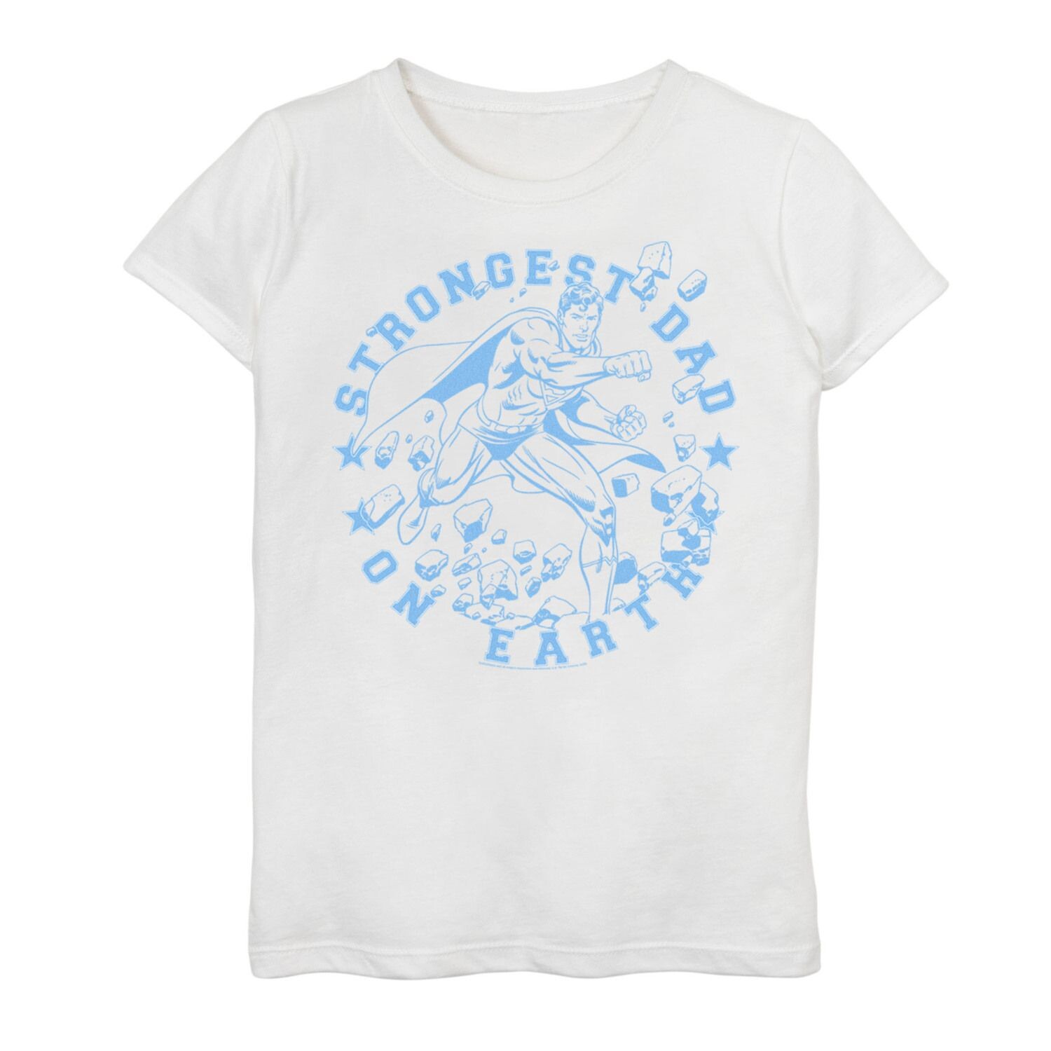 Футболка с рисунком Superman Strongest Dad для девочек 7–16 лет DC Comics
Футболка с рисунком Superman Strongest Dad для девочек 7–16 лет DC Comics