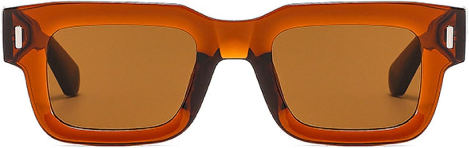 Квадратные солнцезащитные очки для женщин в винтажном стиле с заклепками, модные солнцезащитные очки с прозрачными линзами с градиентом цвета океана, солнцезащитные очки UV400 для мужчин в стиле панк mincl, Brown
Квадратные солнцезащитные очки для женщин в винтажном стиле с заклепками, модные солнцезащитные очки с прозрачными линзами с градиентом цвета океана, солнцезащитные очки UV400 для мужчин в стиле панк mincl, Brown