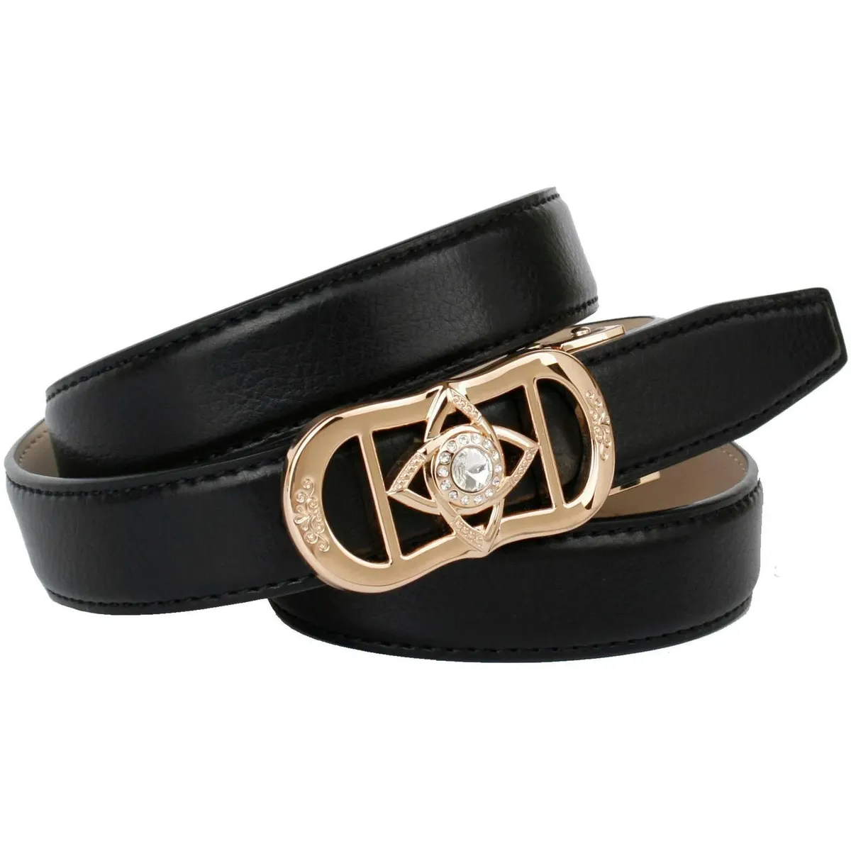 Кожаный ремень Anthoni Crown, с эксклюзивной пряжкой, стежкой тон в тон, черный
Кожаный ремень Anthoni Crown, с эксклюзивной пряжкой, стежкой тон в тон, черный