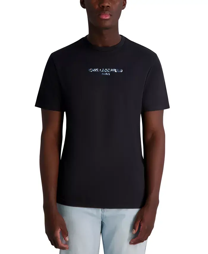 Мужская футболка с камуфляжным логотипом KARL LAGERFELD PARIS, черный
Мужская футболка с камуфляжным логотипом KARL LAGERFELD PARIS, черный