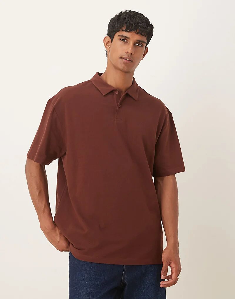 Свободное поло из пике ASOS DESIGN коричневого цвета
Свободное поло из пике ASOS DESIGN коричневого цвета