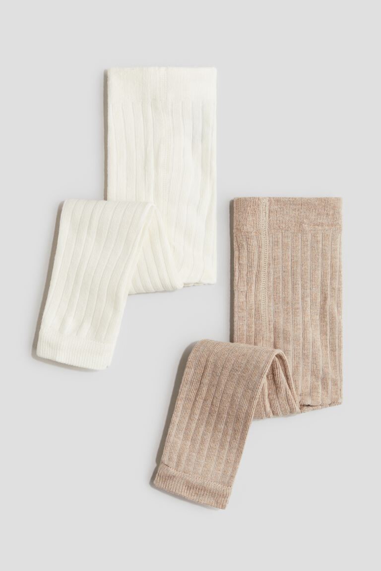 Комплект из 2 колготок без стопы в рубчик H&M, бежевый
Комплект из 2 колготок без стопы в рубчик H&M, бежевый